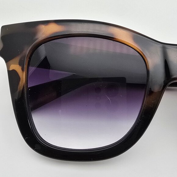 Quay Australia After Hours Tortoise Black Frame Black Fade Len Square Sunglasses - Picture 16 of 16